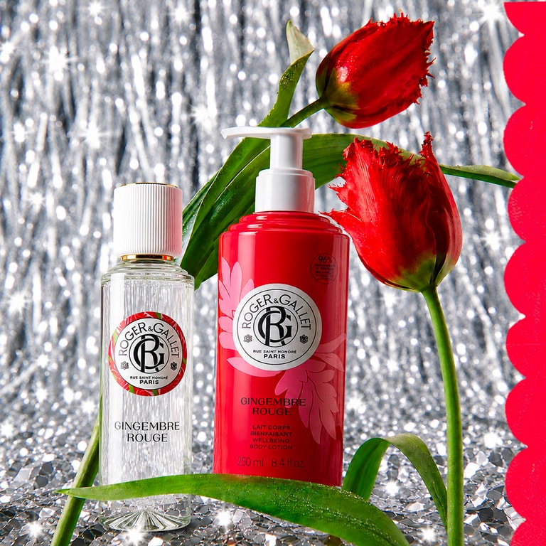 Gingembre Rouge Χριστουγεννιάτικο set eau parfumée bienfaisante + αναζωογονητική λοσίον σώματος