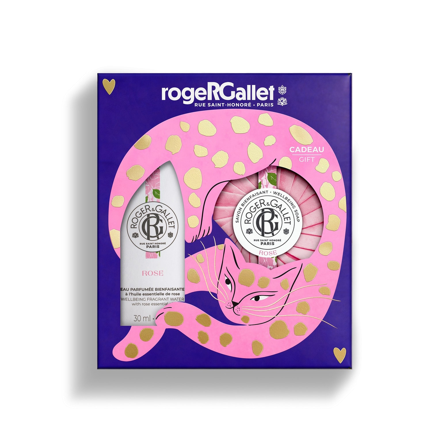 Rose Χριστουγεννιάτικο set eau parfumée bienfaisante + αρωματικό σαπούνι